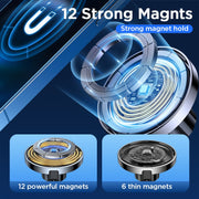 15W Qi Magnetic Car Phone Holder Wireless Charger